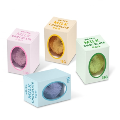 EASTER - ECO MINI EGG BOX - HOLLOW CHOCOLATE MINI EGGS - NEW