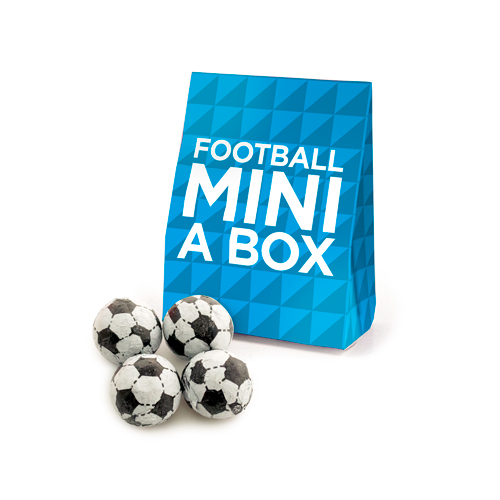 ECO MINI A BOX - CHOCOLATE FOOTBALLS