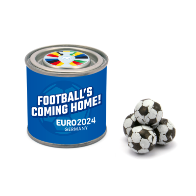 EURO 2024 - SMALL PAINT TIN - CHOCOLATE FOOTBALLS