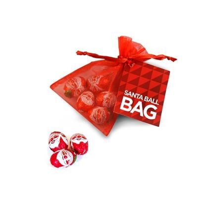 FATHER CHRISTMAS SANTA BALL ORGANZA BAG