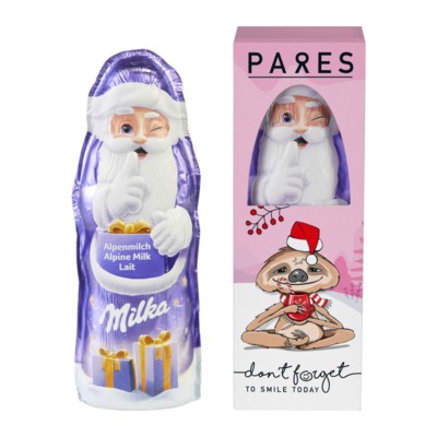 MILKA FATHER CHRISTMAS SANTA in a Gift Box