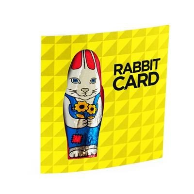 MINI CHOCOLATE RABBIT CARD