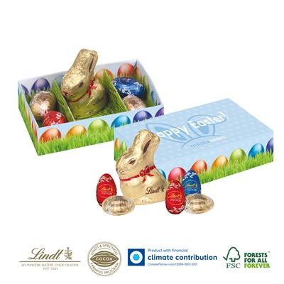 PERSONALISED LINDT 3 COMPARTMENT EASTER BOX