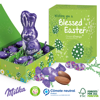 PERSONALISED MILKA BUNNY RABBIT EXTRA LARGE EASTER GIFT BOX