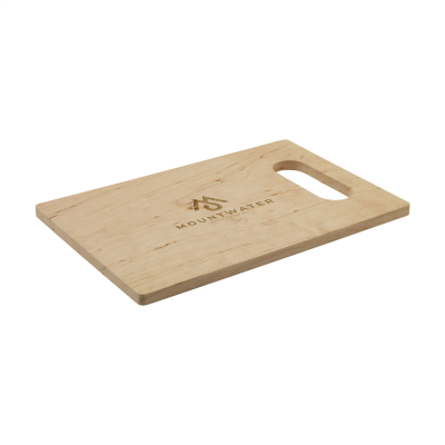 ALDER WOOD CHOPPING BOARD OPEN GRIP in Brown