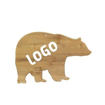 BEAR ANIMAL SHAPE BAMBOO CUTTING BOARD