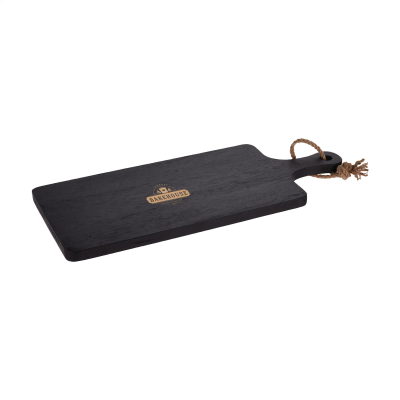 BLACK BOARD RUBBERWOOD CUTTING BOARD in Black