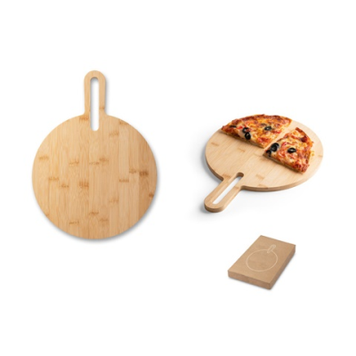 CARAWAY ROUND BAMBOO SERVING BOARD