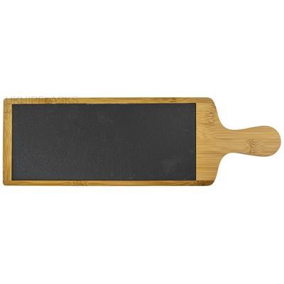 SLATE RECTANGULAR BAMBOO SERVING BOARD