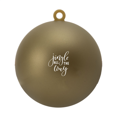 CHRISTMAS BAUBLE Ø 7 CM RECYCLED PP - MADE in Europe in Gold