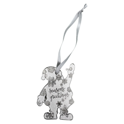 FATHER CHRISTMAS SANTA PREMIUM ZINC ALLOY TREE DECORATION (UK STOCK)