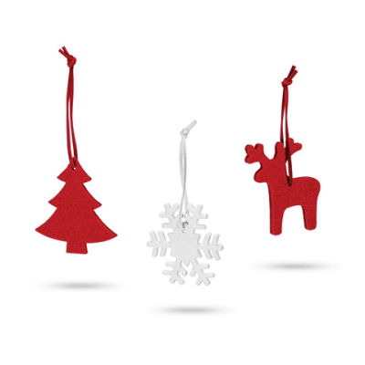 ZERMATT FELT CHRISTMAS DECORATION SET