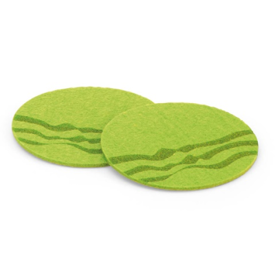 COASTER SET in Pale Green