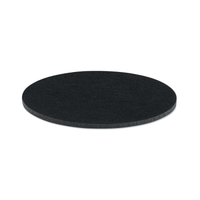 ROUND COASTER in RPET Felt in Black