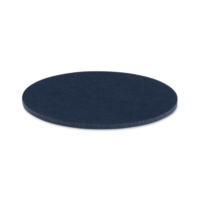 ROUND COASTER in RPET Felt in Blue