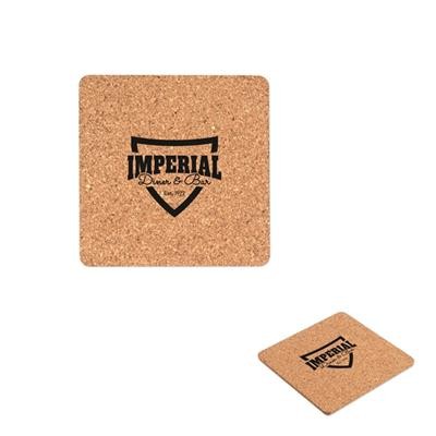 SQUARE CORK COASTER 95X95X3MM