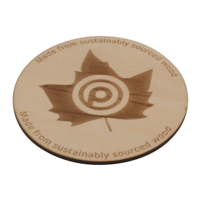 WOOD COASTER (100MM DIAMETER: 3MM THICK)