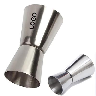 DOUBLE SIDE STAINLESS STEEL METAL COCKTAIL JIGGER CUP