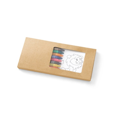 JAGUAR COLOURING SET SUPPLIED in a Kraft Paper Box in Natural