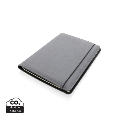 BONDED LEATHER A4 PORTFOLIO in Grey