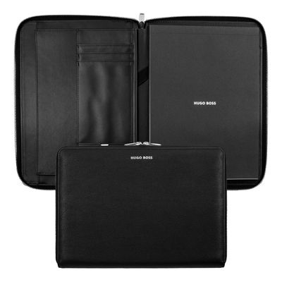 CONFERENCE FOLDER ZIP A4 PURE ICONIC BLACK