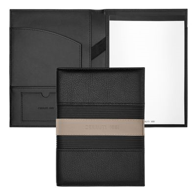 FOLDER A5 DELANO TAUPE & BLACK