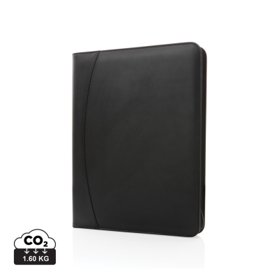 RCS RPU DELUXE TECH PORTFOLIO with Zipper in Black