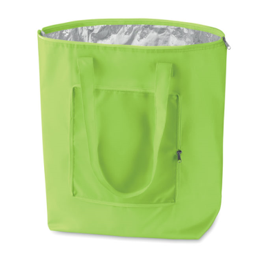 FOLDING COOLER SHOPPER TOTE BAG in Green