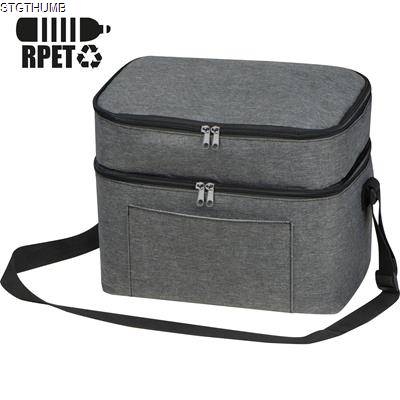 RPET COOL BAG with 2 Compartments in Anthracite Grey