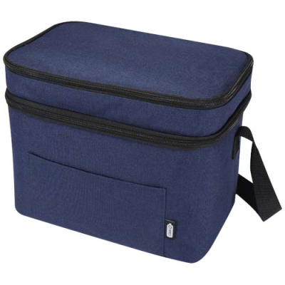 TUNDRA GRS RPET DOUBLE COMPARTMENTS COOL BAG 13L in Heather Navy