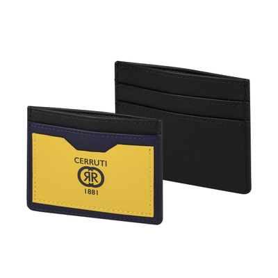 CARD HOLDER BRICK YELLOW BLACK NAVY