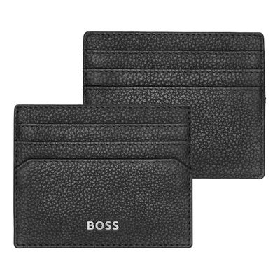 CARD HOLDER CLASSIC GRAINED BLACK