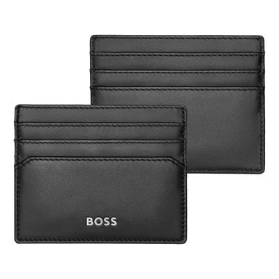 CARD HOLDER CLASSIC SMOOTH BLACK