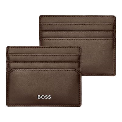 CARD HOLDER CLASSIC SMOOTH BROWN