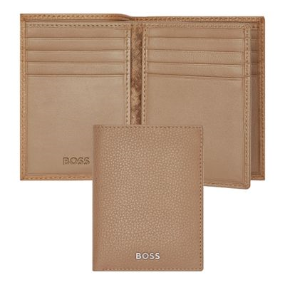 CARD HOLDER TRIFOLD CLASSIC GRAINED CAMEL