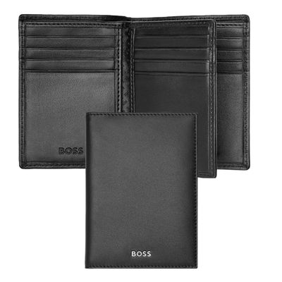 CARD HOLDER TRIFOLD CLASSIC SMOOTH BLACK