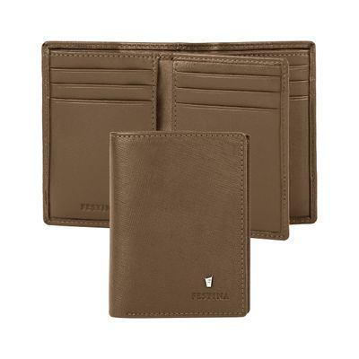 CARD HOLDER with Flap Chronobike Camel