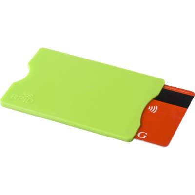 CARD HOLDER with Rfid Protection in Lime