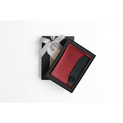 TILE SLIM WITH FULL GRAIN LEATHER CARD HOLDER