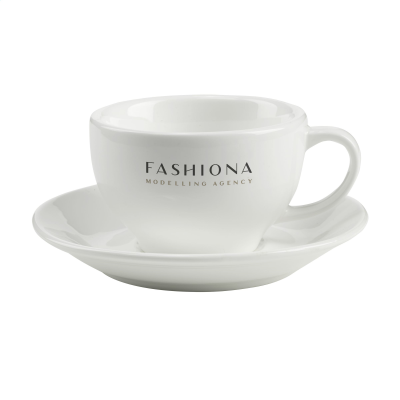 SIENNA 210 ML CUP AND SAUCER in White