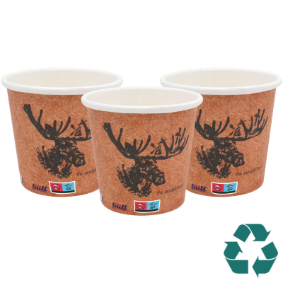 RECYCLABLE SINGLE WALL PAPER CUP - FULL COLOUR (4OZ & 115ML)