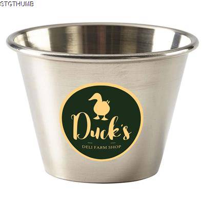 2,5OZ STAINLESS STELL METAL RAMEKIN - SILVER