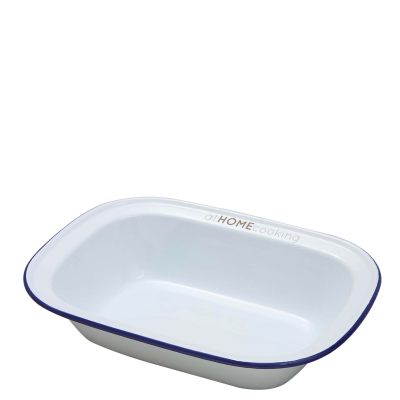 ENAMEL RECTANGULAR PIE DISH (300X225X70MM)