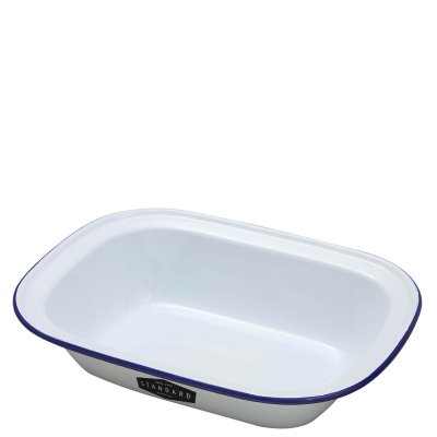 ENAMEL RECTANGULAR PIE DISH (320X240X75MM)