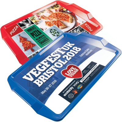 FULL COLOUR RECTANGULAR PLASTIC TRAY (46X33CM)