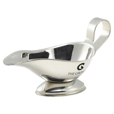 MINI STAINLESS STEEL METAL GRAVY BOAT (85ML)