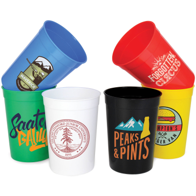 PLASTIC STADIUM CUP (340ML & 12OZ & HALF PINT)