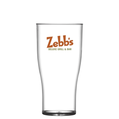 REUSABLE PLASTIC TULIP BEER GLASS (568ML & 20OZ & PINT)