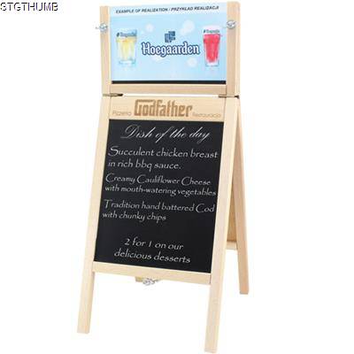 TABLE TOP MENU A-BOARD with Changeable Top Insert