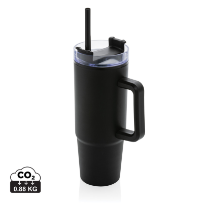 TANA RCS PLASTIC TUMBLER with Handle 900Ml in Black